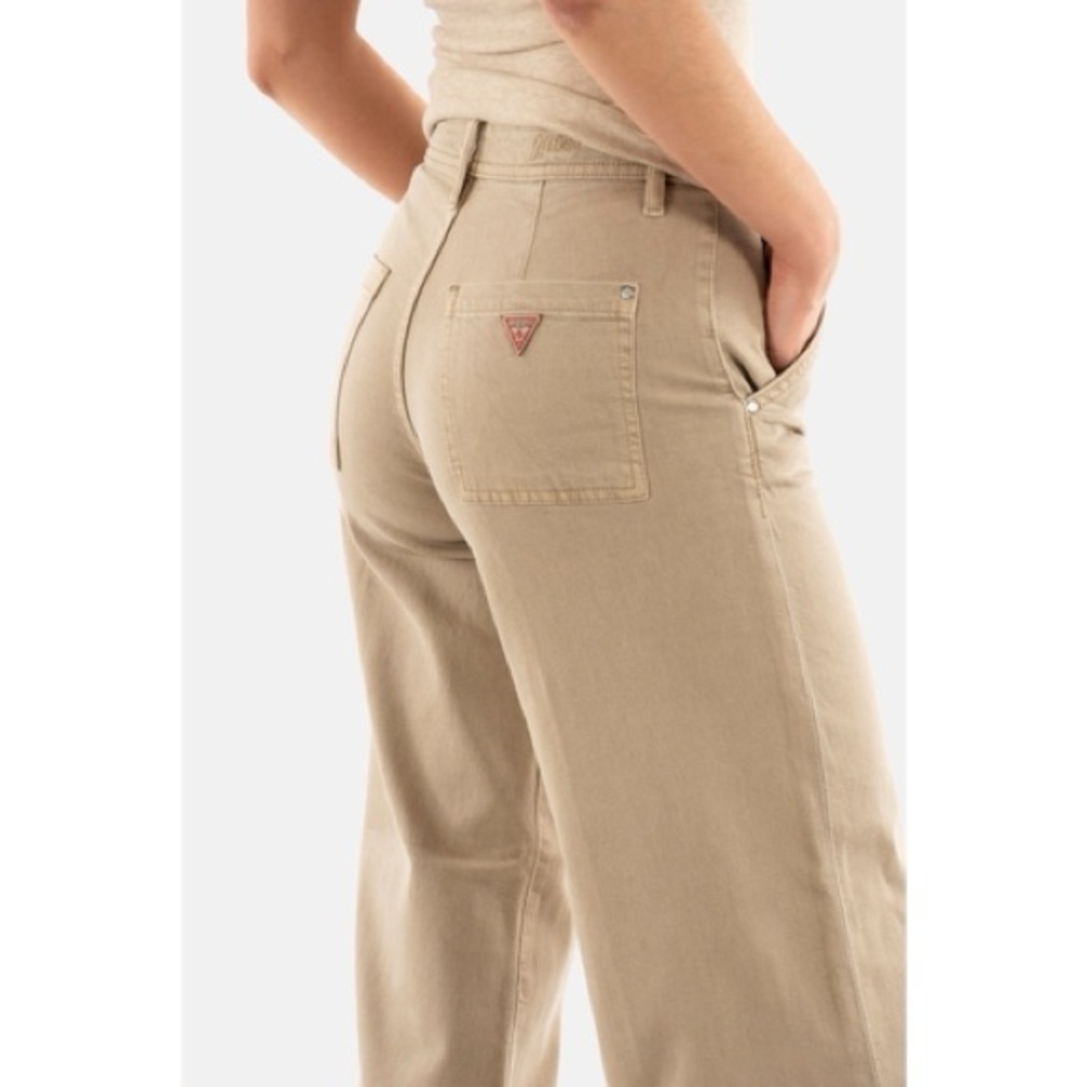 New Guess Tan Wide-Leg Jeans SZ 26